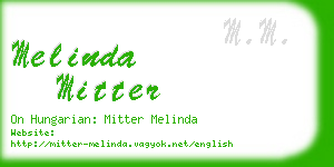 melinda mitter business card